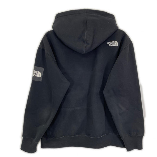 THE NORTH FACE ノースフェイス NT61836 ブラック スクエアロゴ ジップパーカー トップス