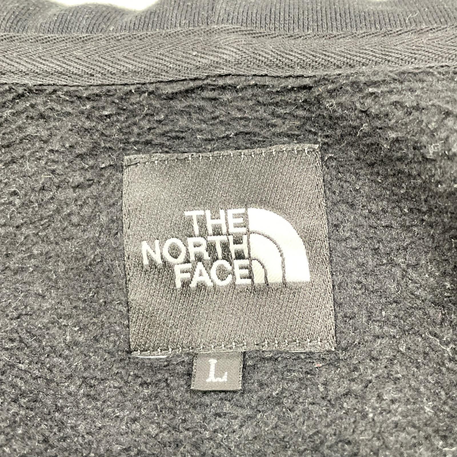 THE NORTH FACE ノースフェイス NT61836 ブラック スクエアロゴ ジップパーカー トップス