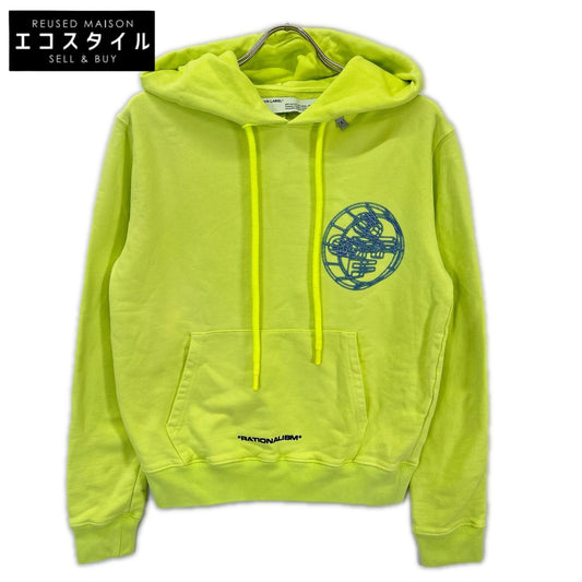 OFF-WHITE オフホワイト OMBB034R20E30003 イエロー 3Dロゴ グラフィック スウェットパーカー トップス