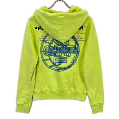 OFF-WHITE オフホワイト OMBB034R20E30003 イエロー 3Dロゴ グラフィック スウェットパーカー トップス