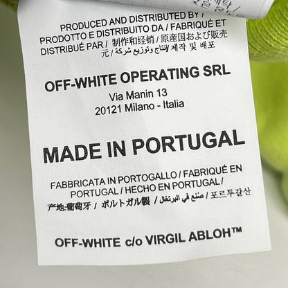 OFF-WHITE オフホワイト OMBB034R20E30003 イエロー 3Dロゴ グラフィック スウェットパーカー トップス
