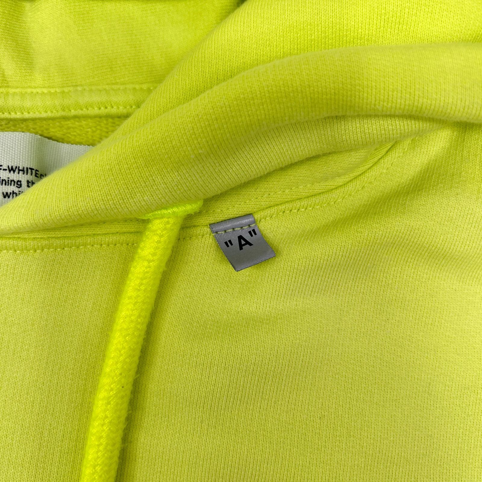 OFF-WHITE オフホワイト OMBB034R20E30003 イエロー 3Dロゴ グラフィック スウェットパーカー トップス
