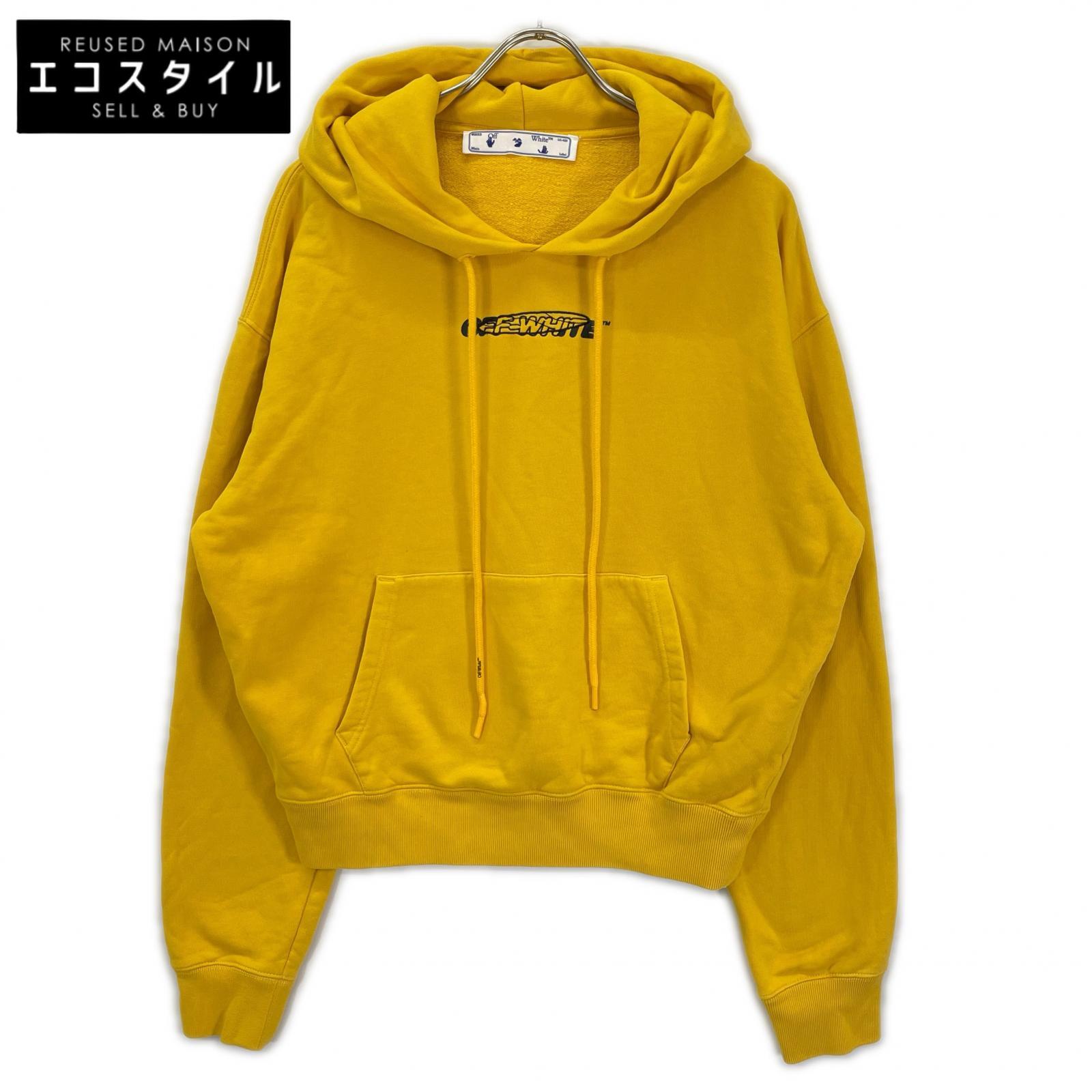 OFF-WHITE オフホワイト OMBB037E20FLE001 イエロー プルオーバーパーカー トップス
