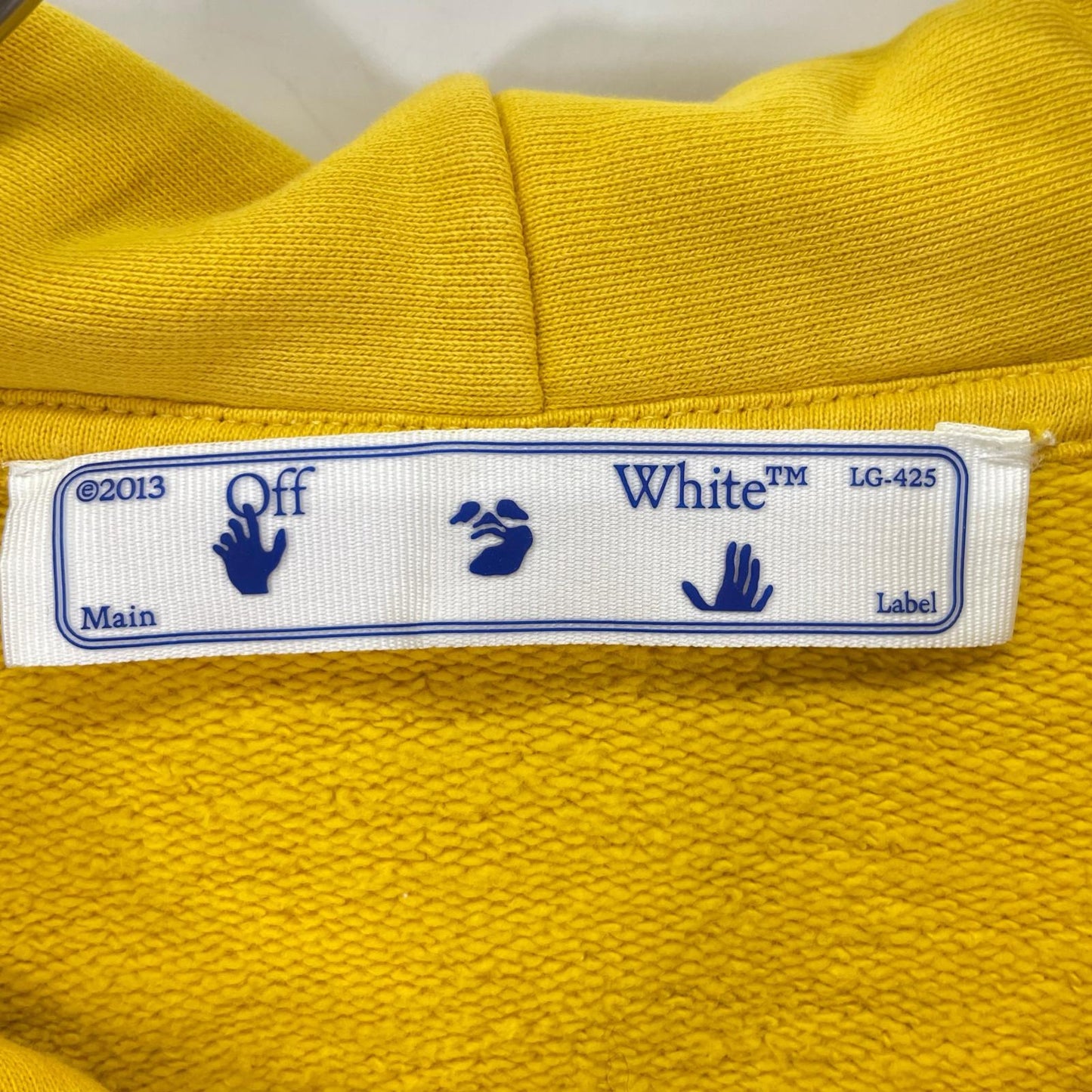 OFF-WHITE オフホワイト OMBB037E20FLE001 イエロー プルオーバーパーカー トップス