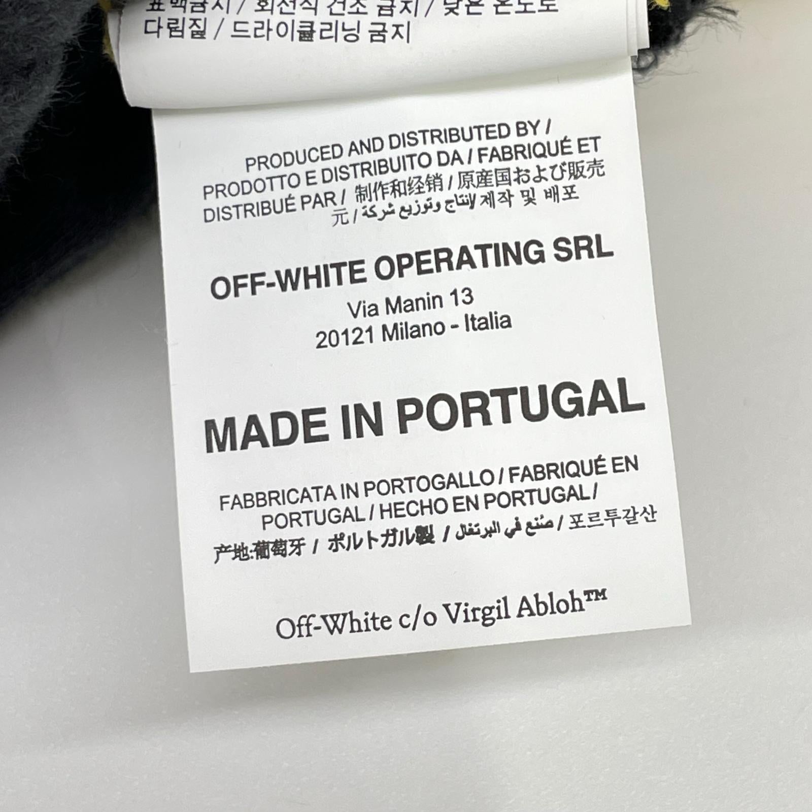 OFF-WHITE オフホワイト OMBB037E20FLE001 イエロー プルオーバーパーカー トップス