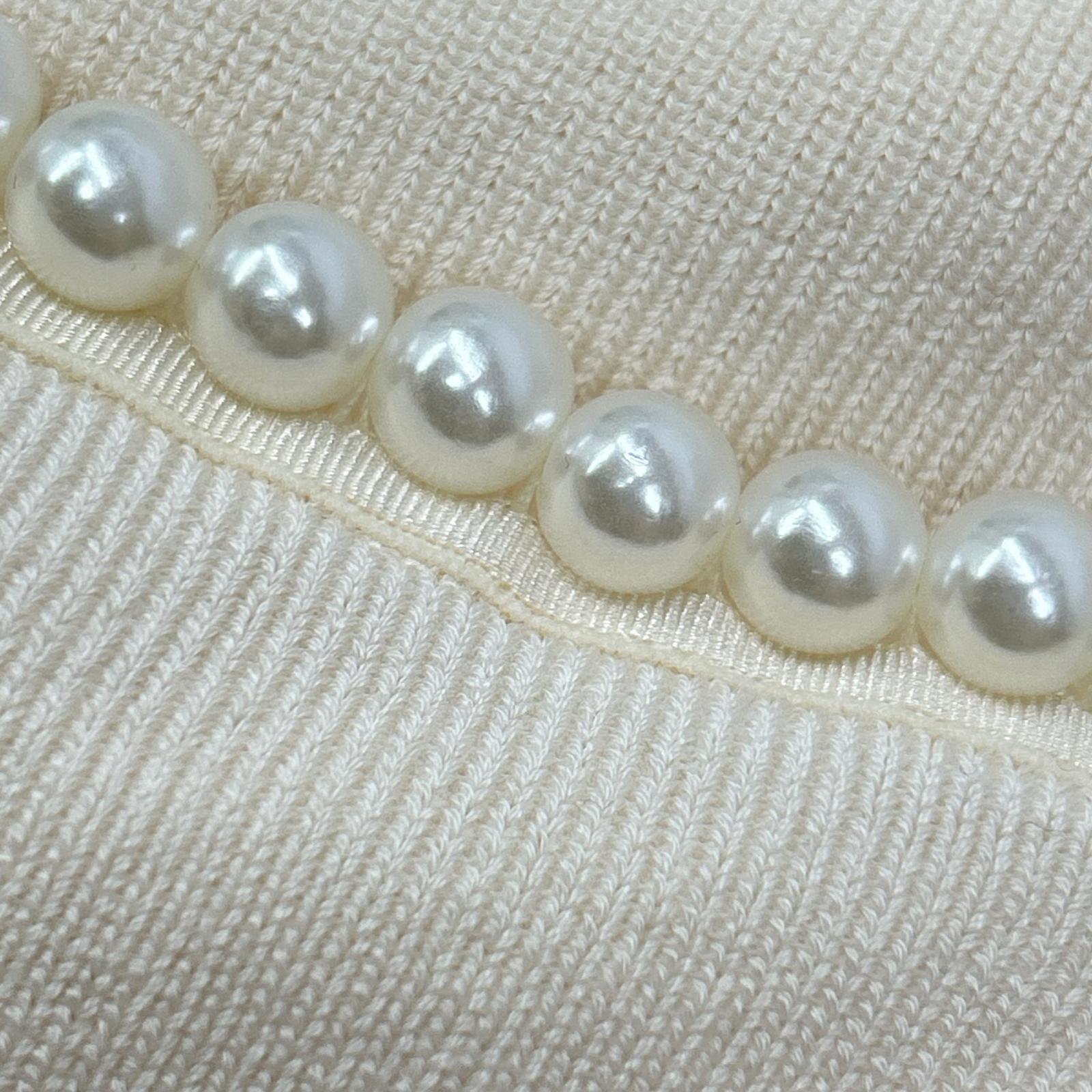 BALLSEY ボールジー 25年 アイボリー パールコンビ ポケットプルオーバー トップス