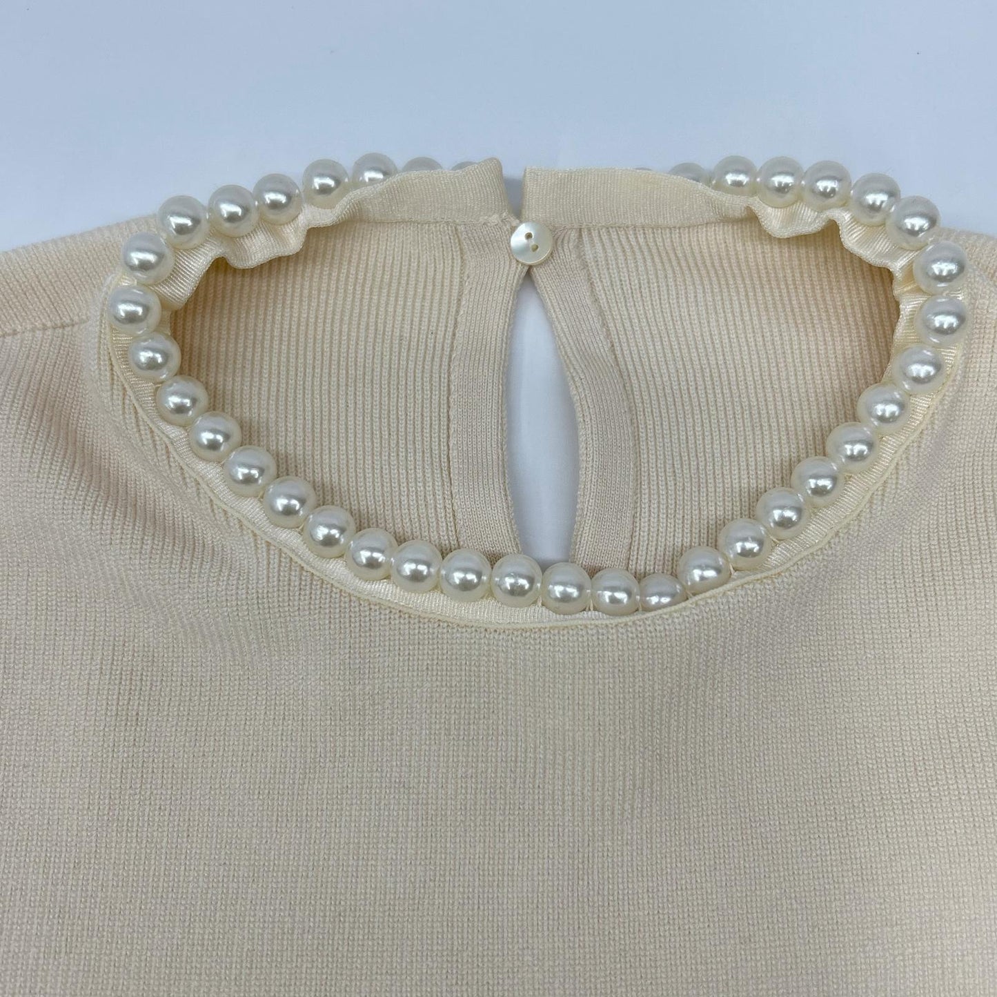 BALLSEY ボールジー 25年 アイボリー パールコンビ ポケットプルオーバー トップス
