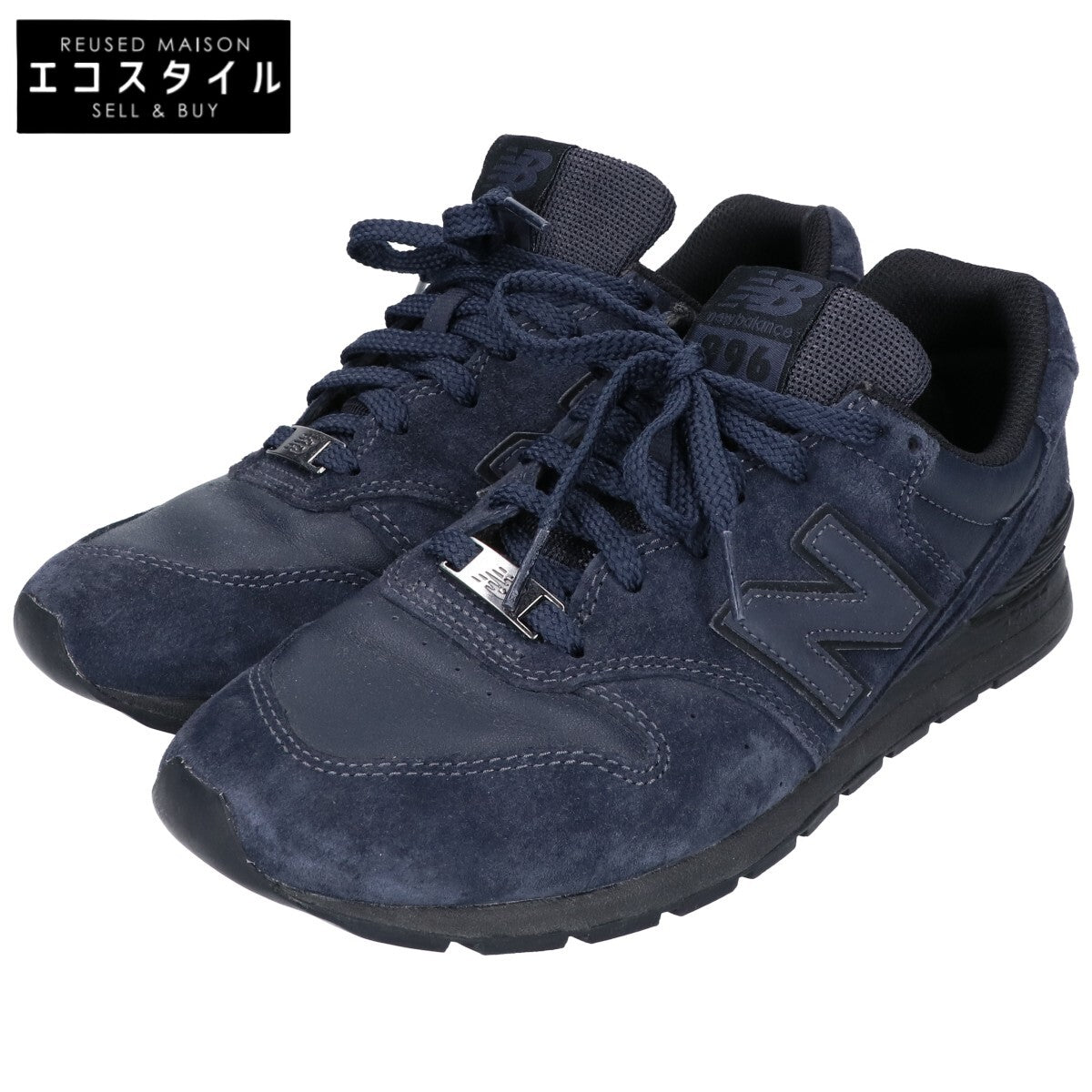 NEW BALANCE ニューバランス CM996UB2 ネイビー スエード×メッシュ ローカットスニーカー シューズ