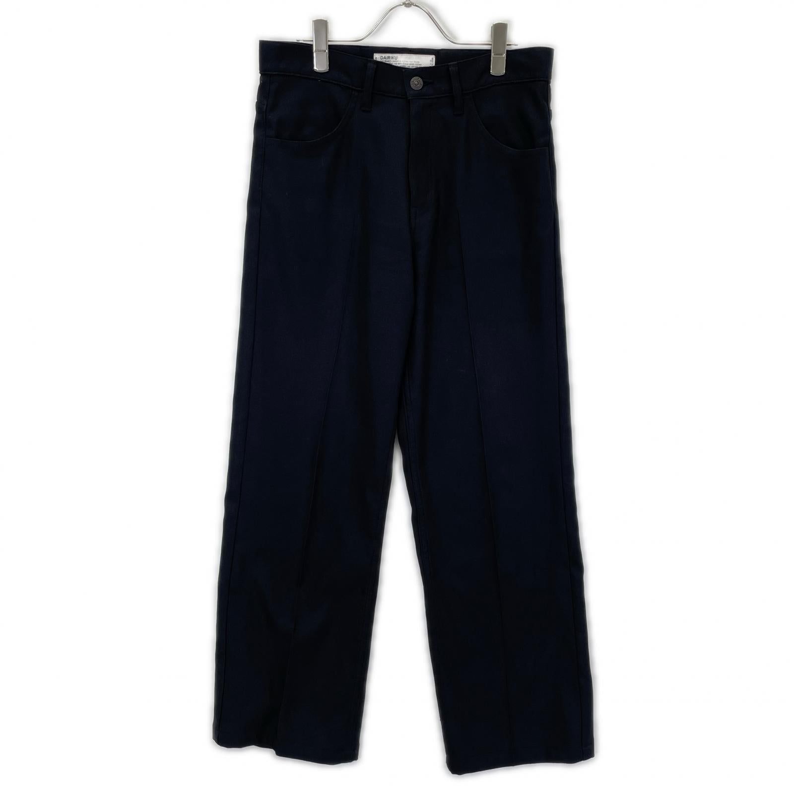 DAIRIKU ダイリク 19AW ブラック Flaser Pressed Pants ボトムス