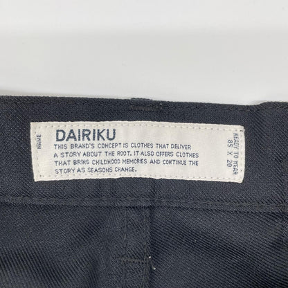 DAIRIKU ダイリク 19AW ブラック Flaser Pressed Pants ボトムス
