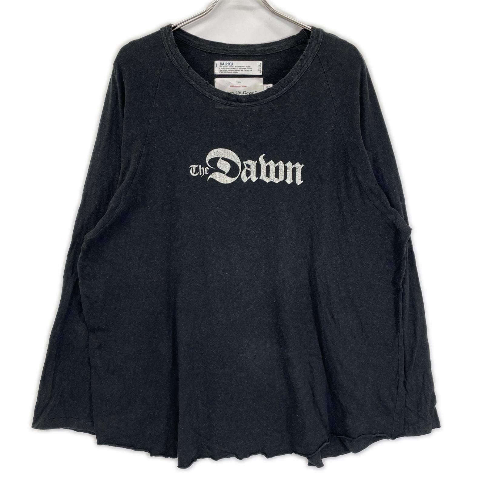 DAIRIKU ダイリク 23AW ブラック The Dawn Big Raglan Tour Tee トップス