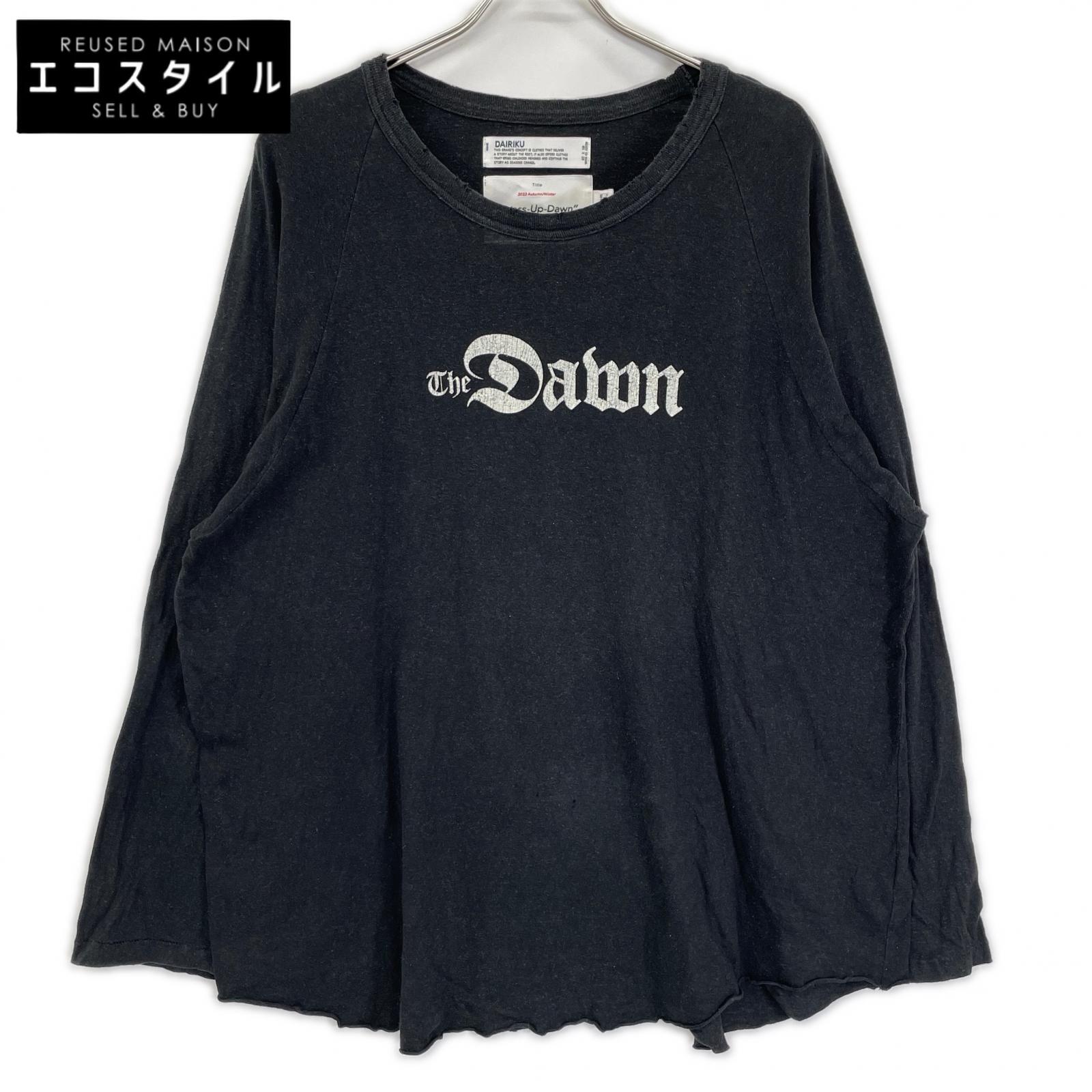 DAIRIKU ダイリク 23AW ブラック The Dawn Big Raglan Tour Tee トップス