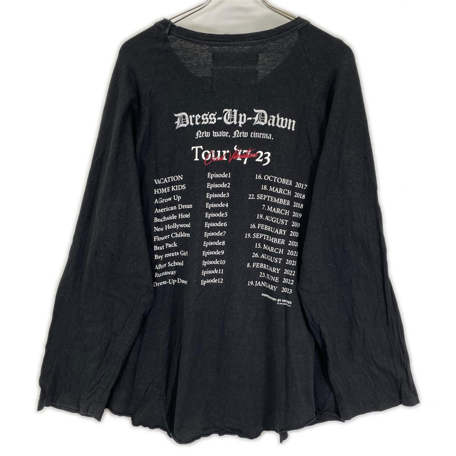 DAIRIKU ダイリク 23AW ブラック The Dawn Big Raglan Tour Tee トップス