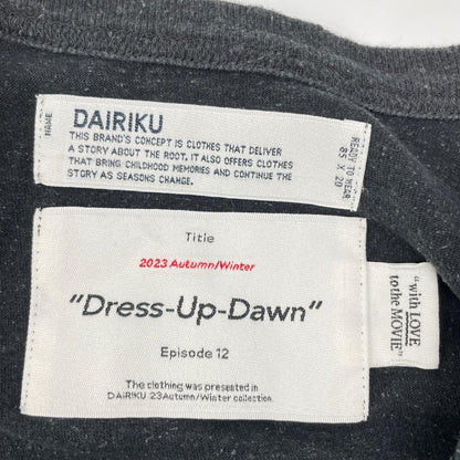 DAIRIKU ダイリク 23AW ブラック The Dawn Big Raglan Tour Tee トップス