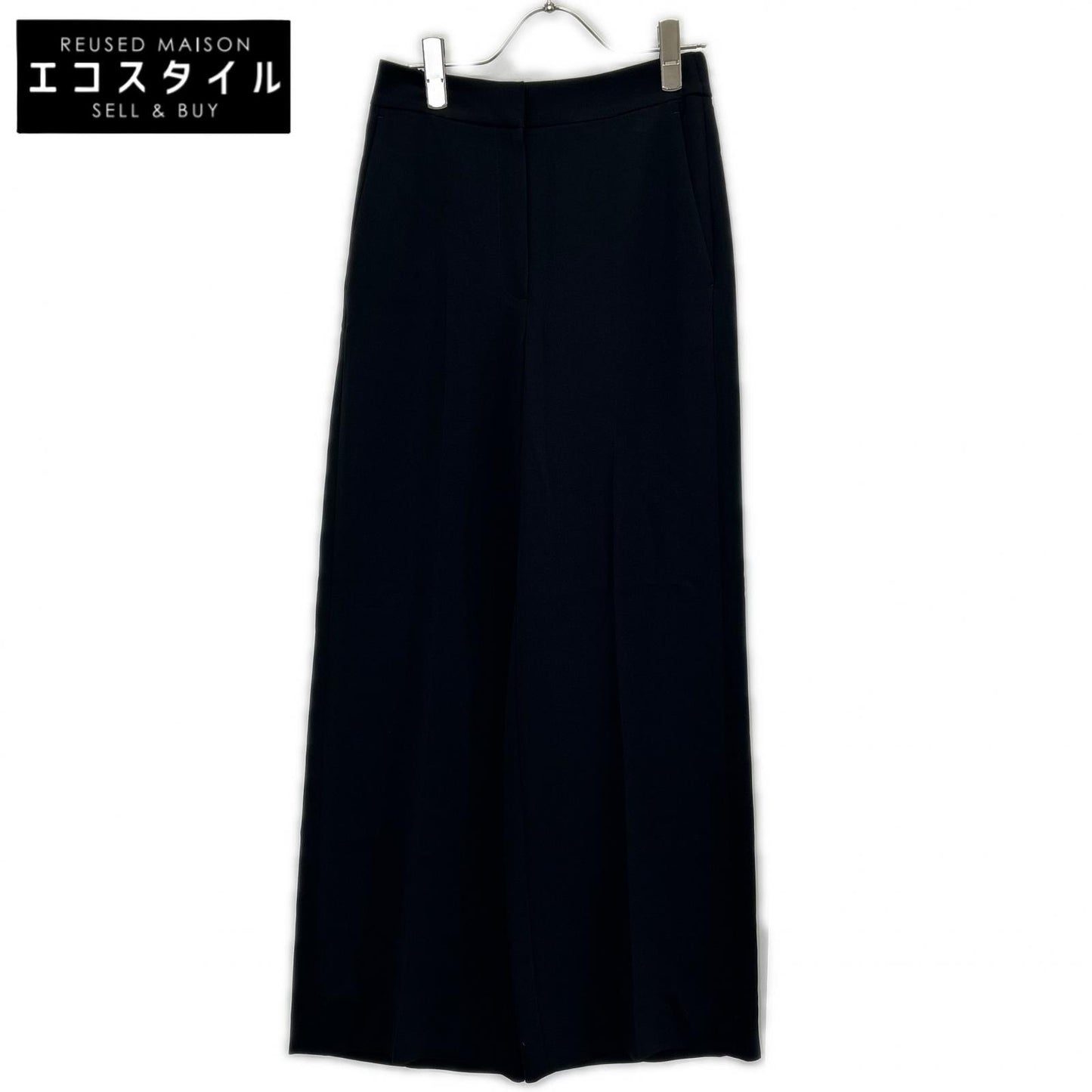 theory luxe セオリーリュクス 25SS ブラック Luve Idana ワイドストレート パンツ ボトムス