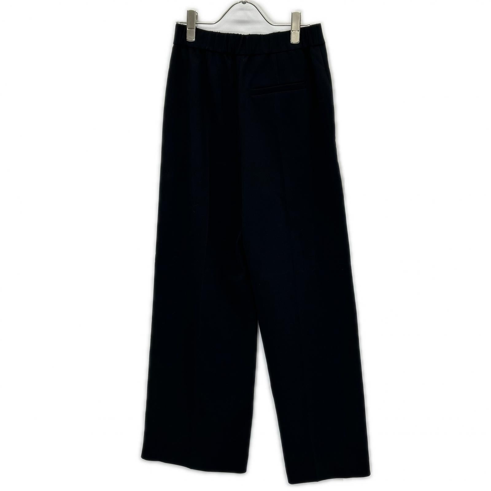 theory luxe セオリーリュクス 25SS ブラック Luve Idana ワイドストレート パンツ ボトムス