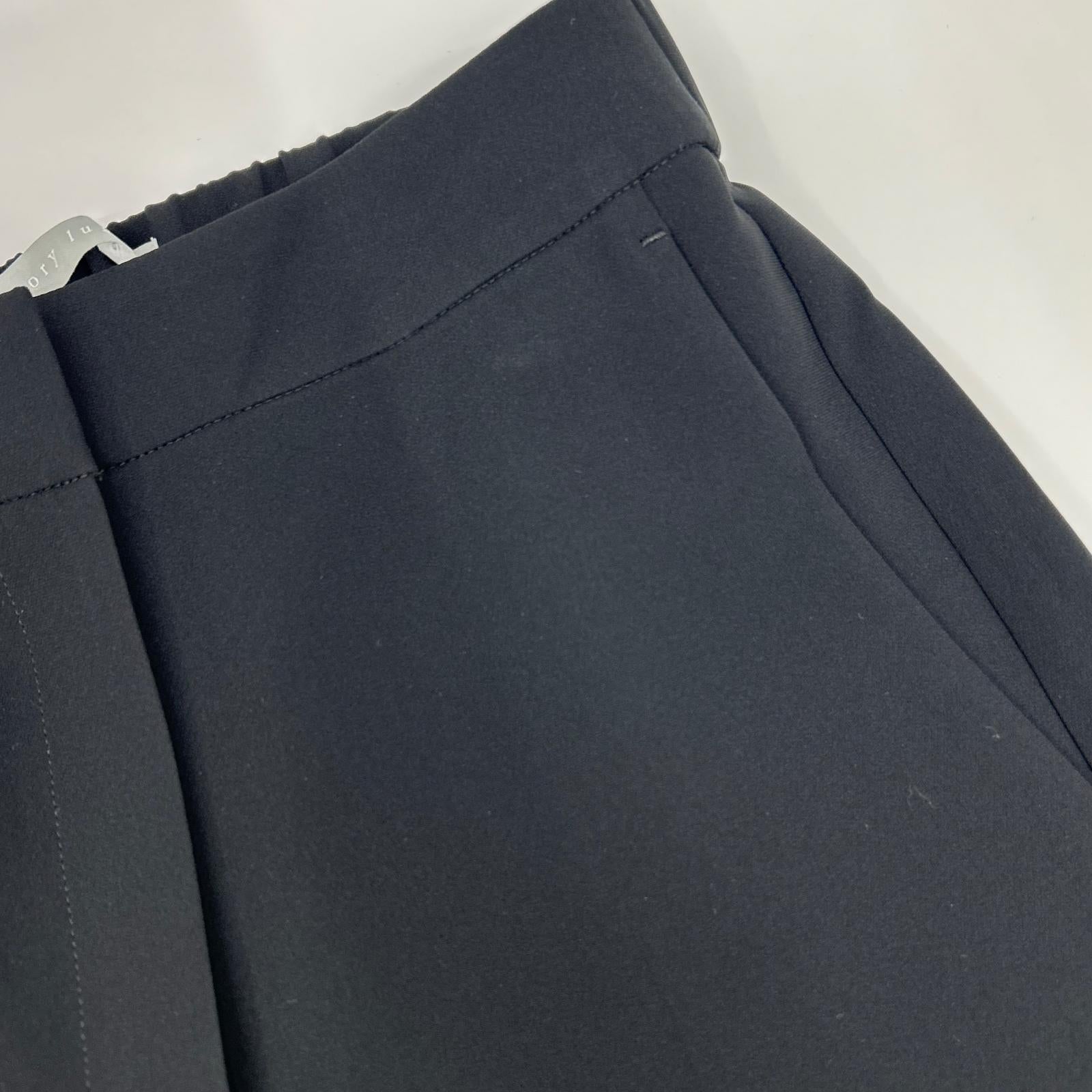 theory luxe セオリーリュクス 25SS ブラック Luve Idana ワイドストレート パンツ ボトムス
