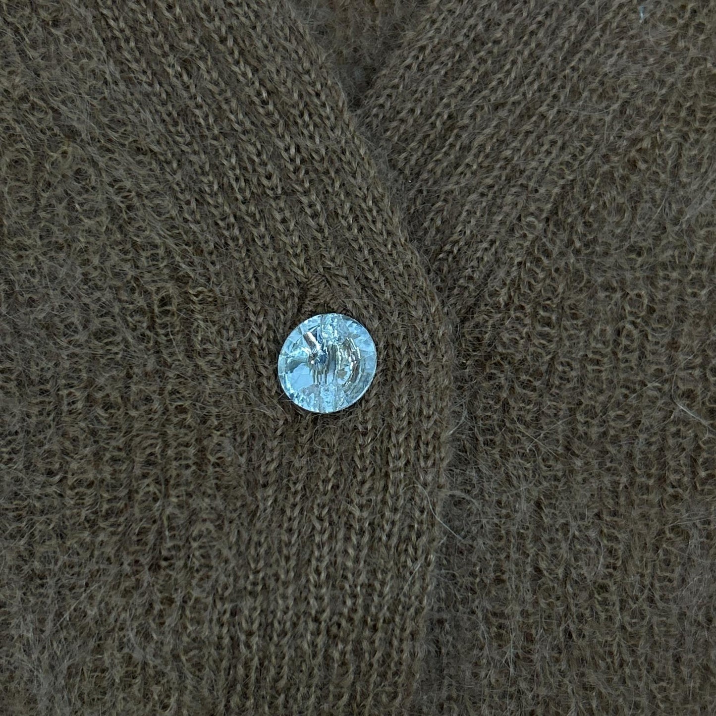 MAXMARA STUDIO マックスマーラスタジオ 63460429 6 75 ブラウン スパンコール モヘア カーディガン トップス