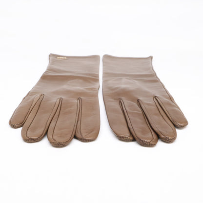Max Mara マックスマーラ 45661213 MMロゴ レザー ロング グローブ