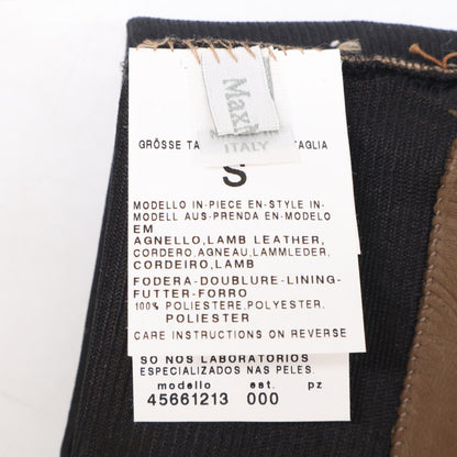Max Mara マックスマーラ 45661213 MMロゴ レザー ロング グローブ