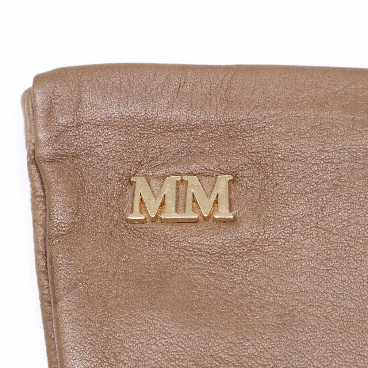 Max Mara マックスマーラ 45661213 MMロゴ レザー ロング グローブ