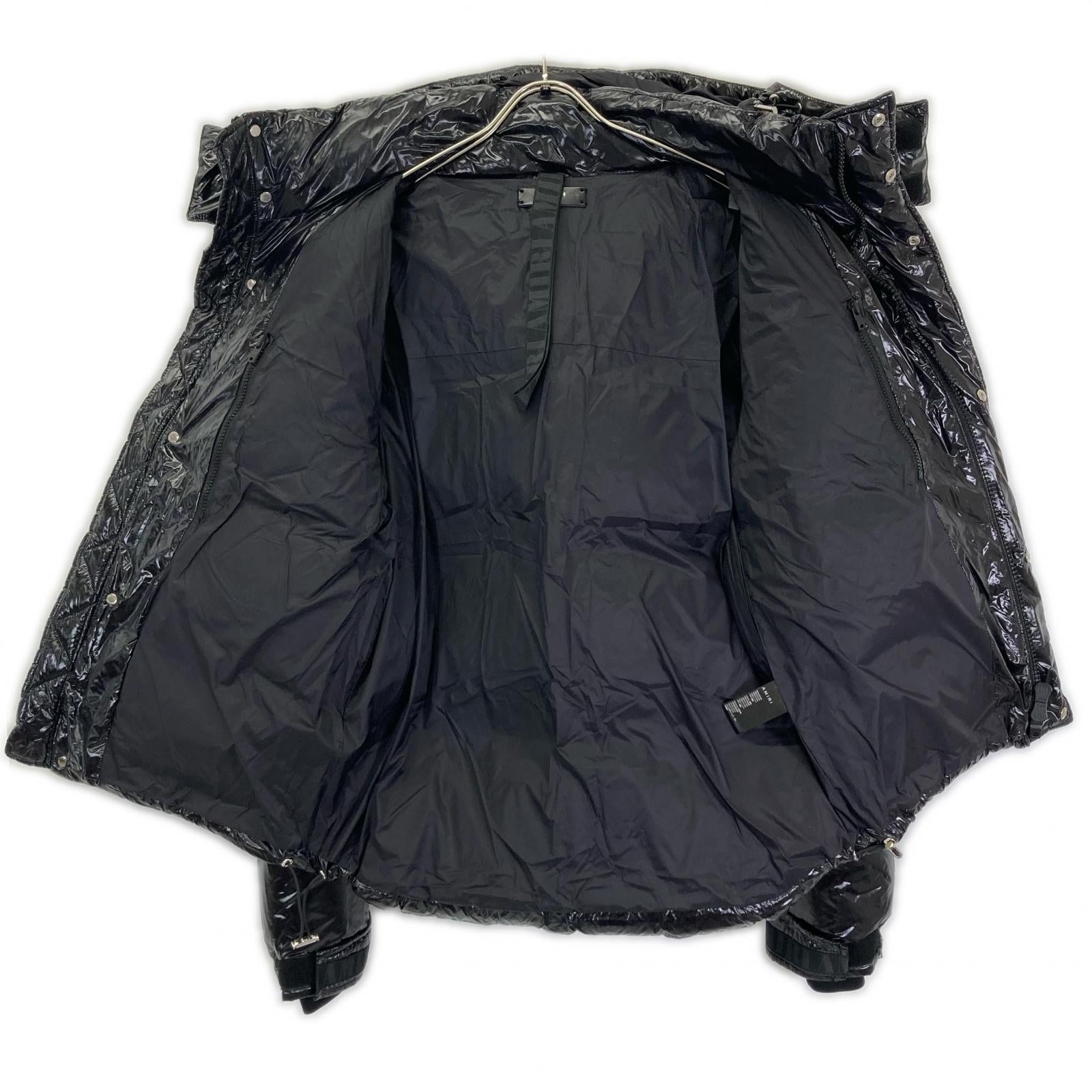 AMIRI アミリ ブラック ナイロン ロゴダウンジャケット ジャケット
