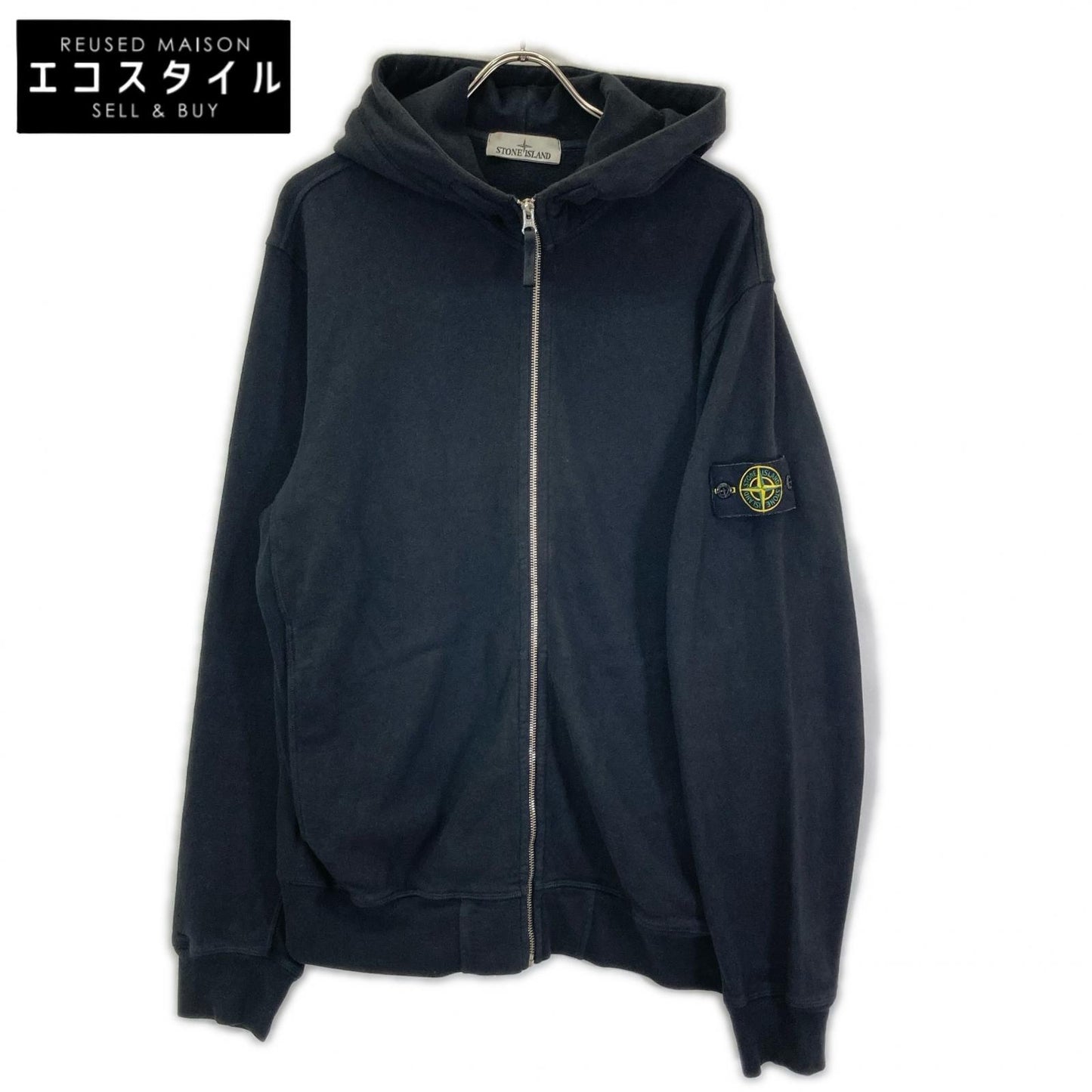STONE ISLAND ストーンアイランド K1S156100021 ブラック ジップアップパーカ ジャケット