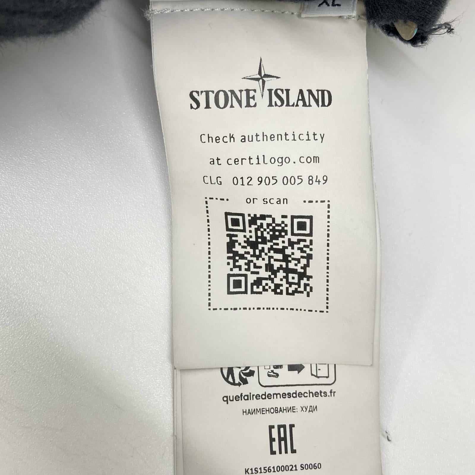 STONE ISLAND ストーンアイランド K1S156100021 ブラック ジップアップパーカ ジャケット