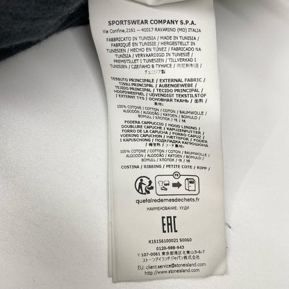 STONE ISLAND ストーンアイランド K1S156100021 ブラック ジップアップパーカ ジャケット