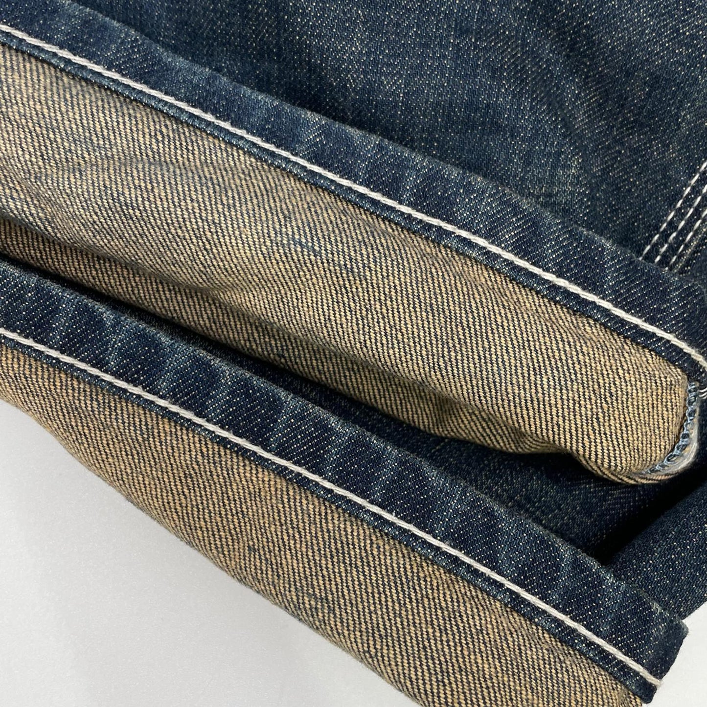 VANSON バンソン SP-B-32 インディゴ クロススカル刺繍デニムパンツ ボトムス