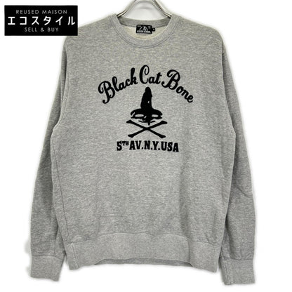 HYSTERIC GLAMOUR ヒステリックグラマー 02171CS05 BLACK CAT BONE クルーネック スウェットシャツ トップス