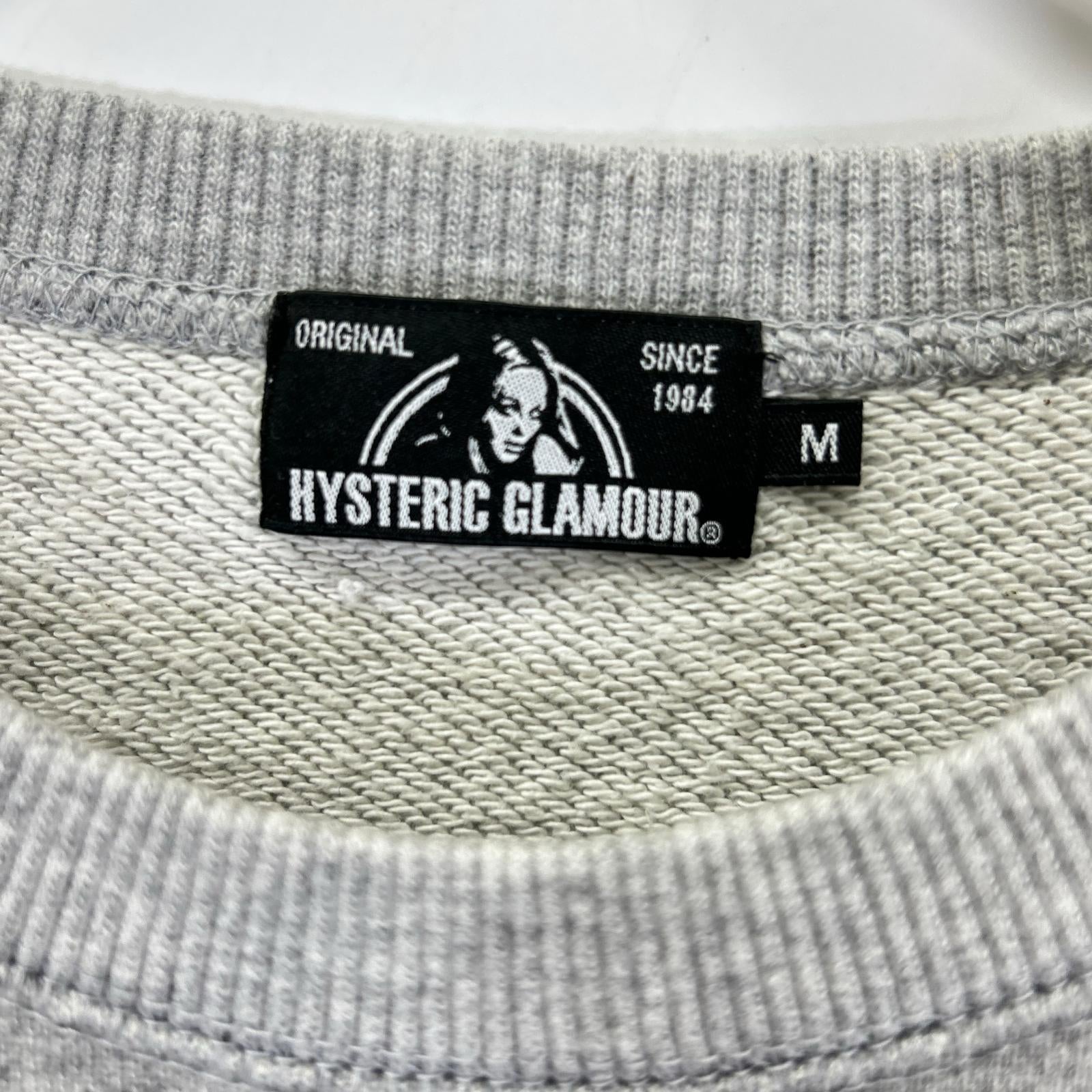 HYSTERIC GLAMOUR ヒステリックグラマー 02171CS05 BLACK CAT BONE クルーネック スウェットシャツ トップス