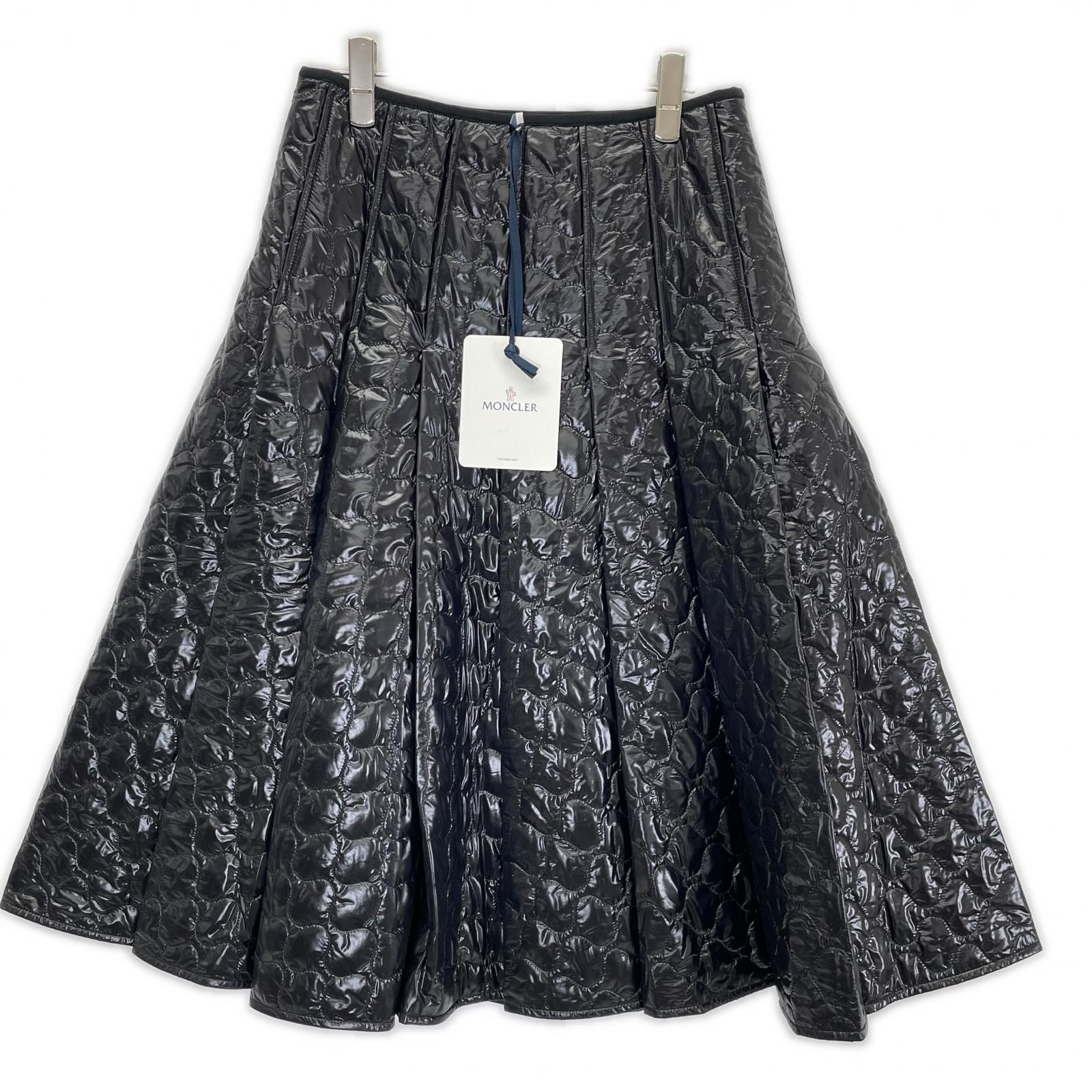 MONCLER モンクレール 25年製 ブラック GONNA キルティングミディスカート スカート