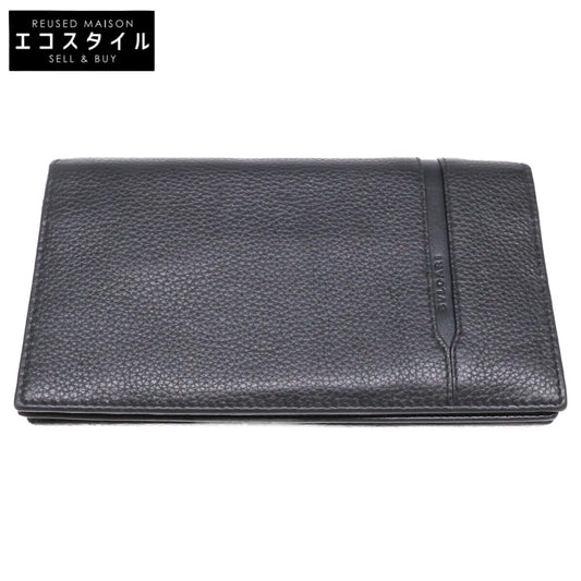 BVLGARI ブルガリ 【美品】36966 OCTO オクト レザー 二つ折り長財布 長財布（小銭入れあり）