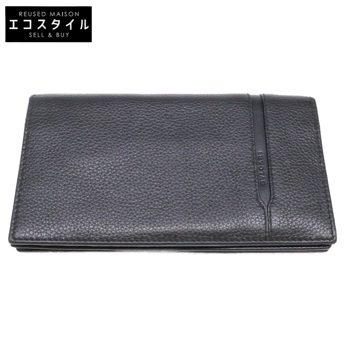Bvlgari [Excellent Condition] 36966 OCTO Octo Leather Bifold Long Wallet with Coin Purse