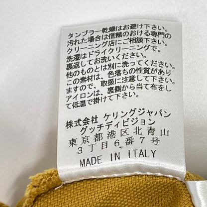 GUCCI グッチ 343921 XD071 イエロー riding ボタンフライ パンツ ボトムス