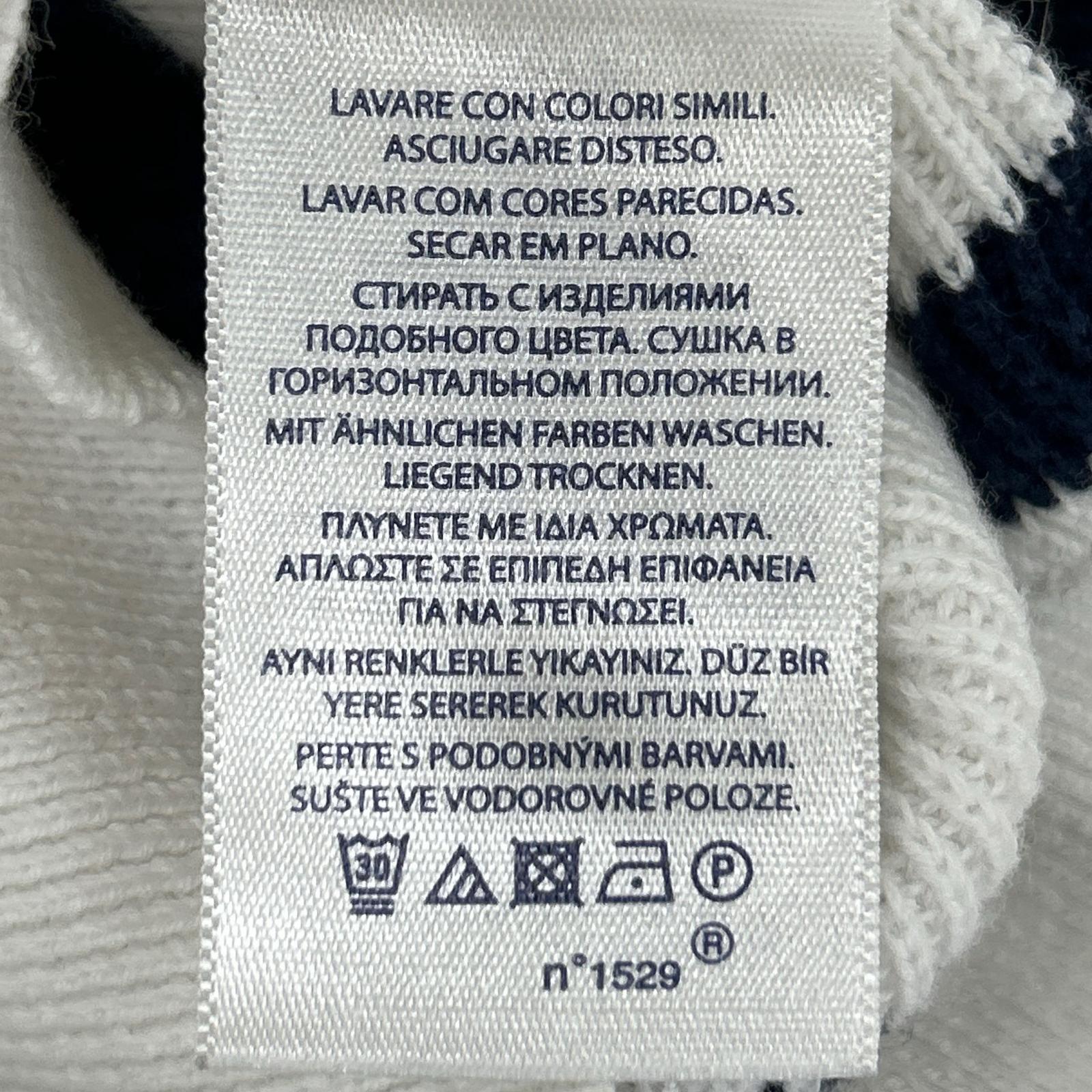 POLObyRalphLauren ポロラルフローレン ホワイト×ブルー ボーダー フーディー ニット トップス