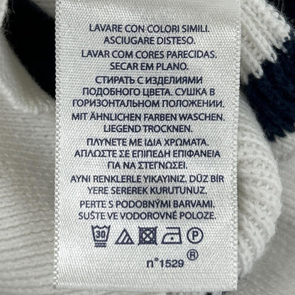 POLObyRalphLauren ポロラルフローレン ホワイト×ブルー ボーダー フーディー ニット トップス