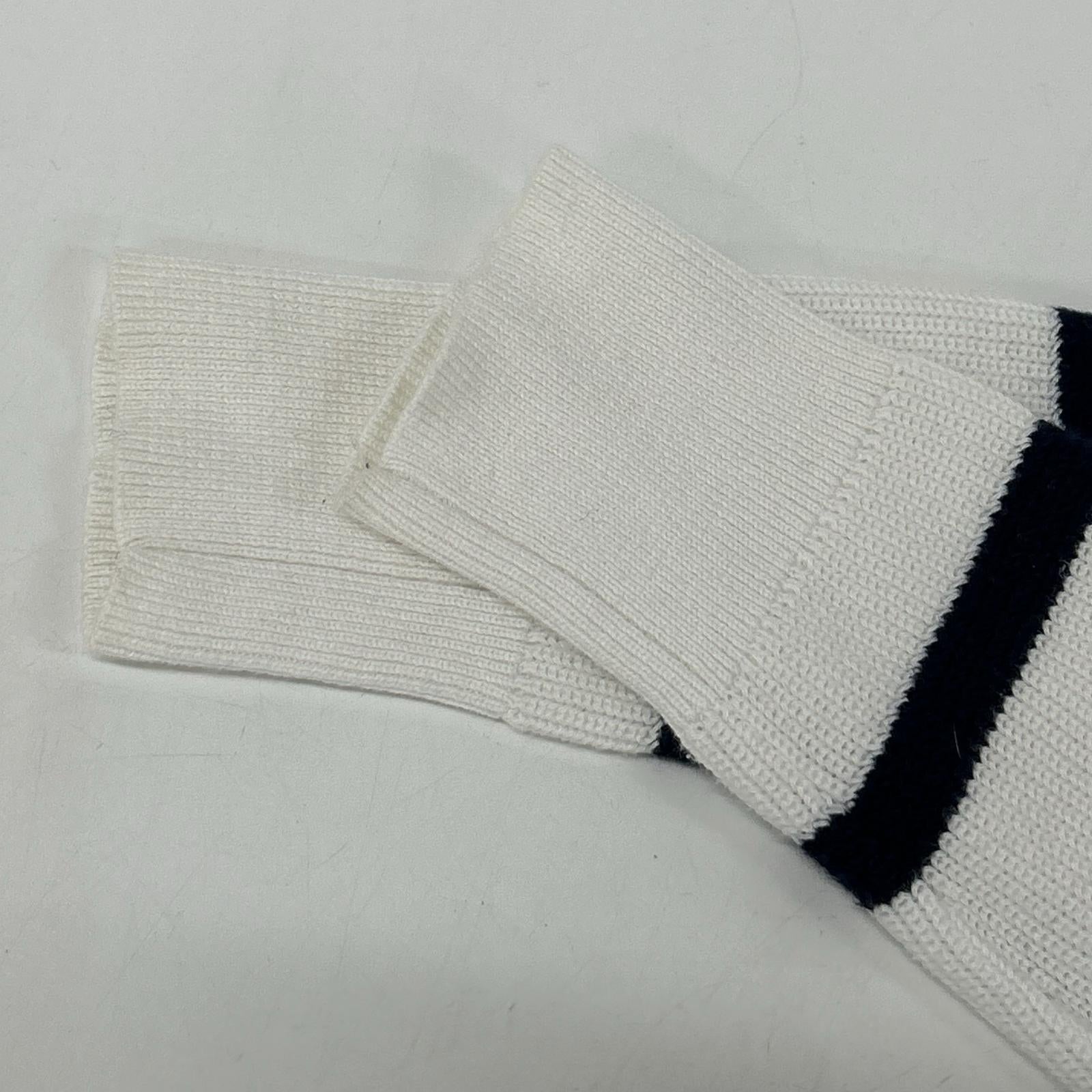 POLObyRalphLauren ポロラルフローレン ホワイト×ブルー ボーダー フーディー ニット トップス