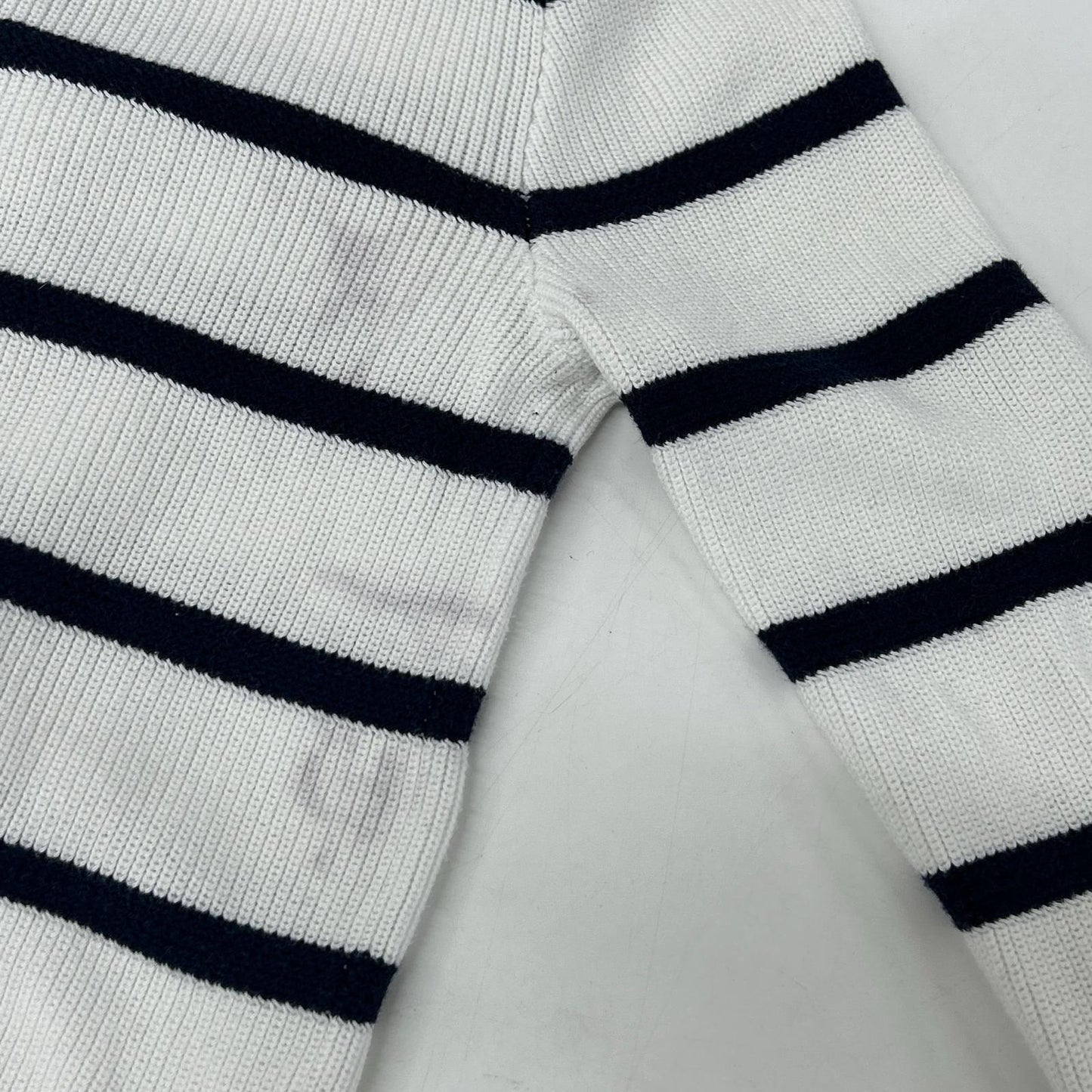 POLObyRalphLauren ポロラルフローレン ホワイト×ブルー ボーダー フーディー ニット トップス