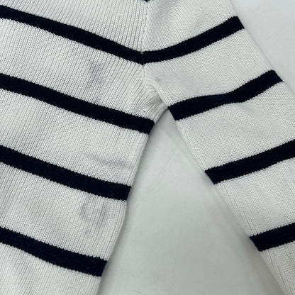 POLObyRalphLauren ポロラルフローレン ホワイト×ブルー ボーダー フーディー ニット トップス