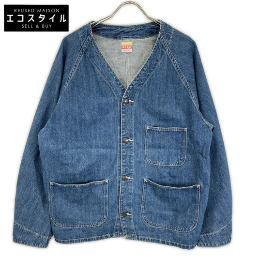 PAYDAY ペイデイ PD21-JK-BCRW4 ノーカラーカバーオールデニムジャケット ジャケット