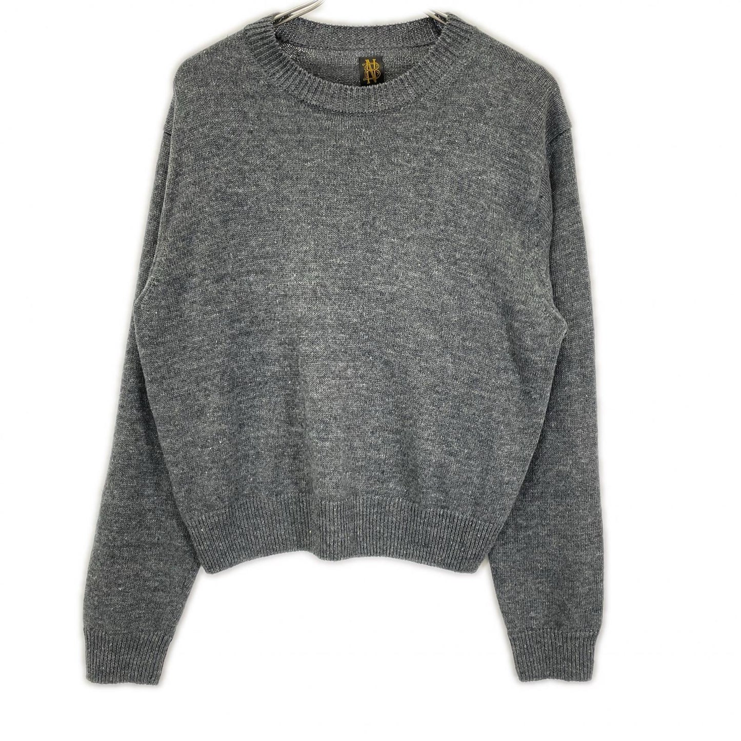BATONER バトナー グレー WASHED HIGH COUNT LINEN CREW NECK トップス
