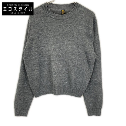 BATONER バトナー グレー WASHED HIGH COUNT LINEN CREW NECK トップス