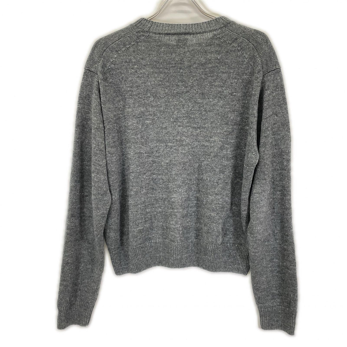 BATONER バトナー グレー WASHED HIGH COUNT LINEN CREW NECK トップス