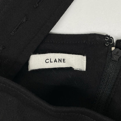 CLANE クラネ ブラック ワイドストラップロングワンピース ワンピース