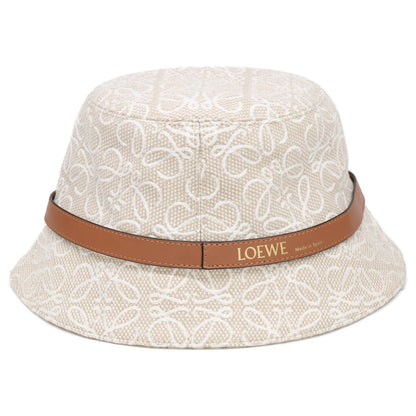 LOEWE ロエベ 【美品/国内正規】K820HB1X05 アナグラムジャカード＆カーフ バケットハット 帽子