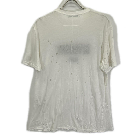 GIVENCHY ジバンシー BW700D305P ホワイト デストロイ加工 半袖Tシャツ トップス
