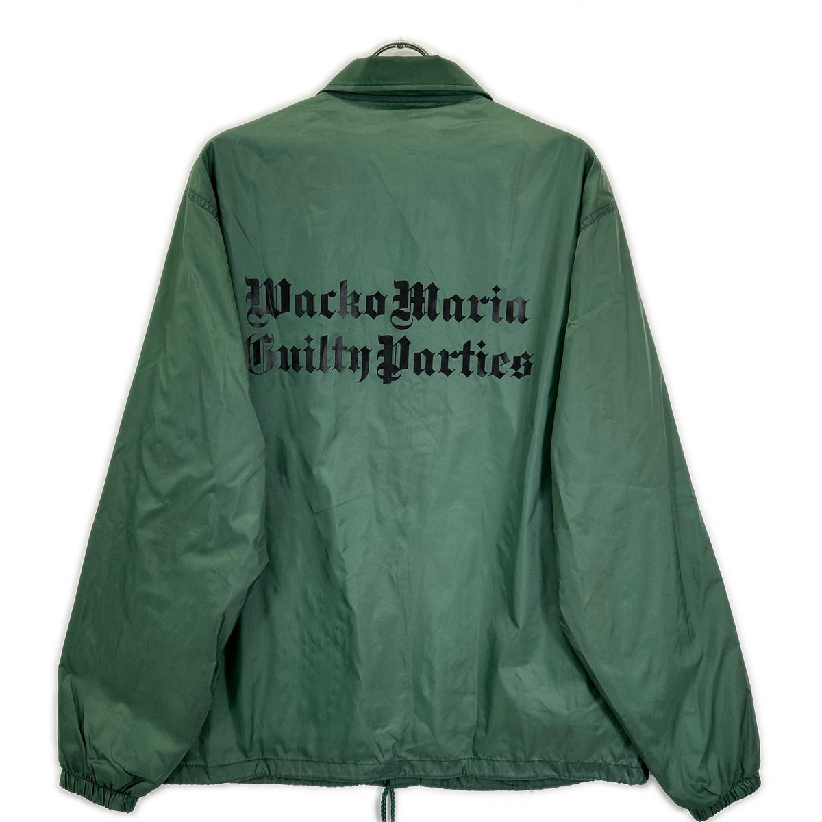 WACKO MARIA ワコマリア 23FW グリーン バックロゴプリント コーチジャケット ジャケット
