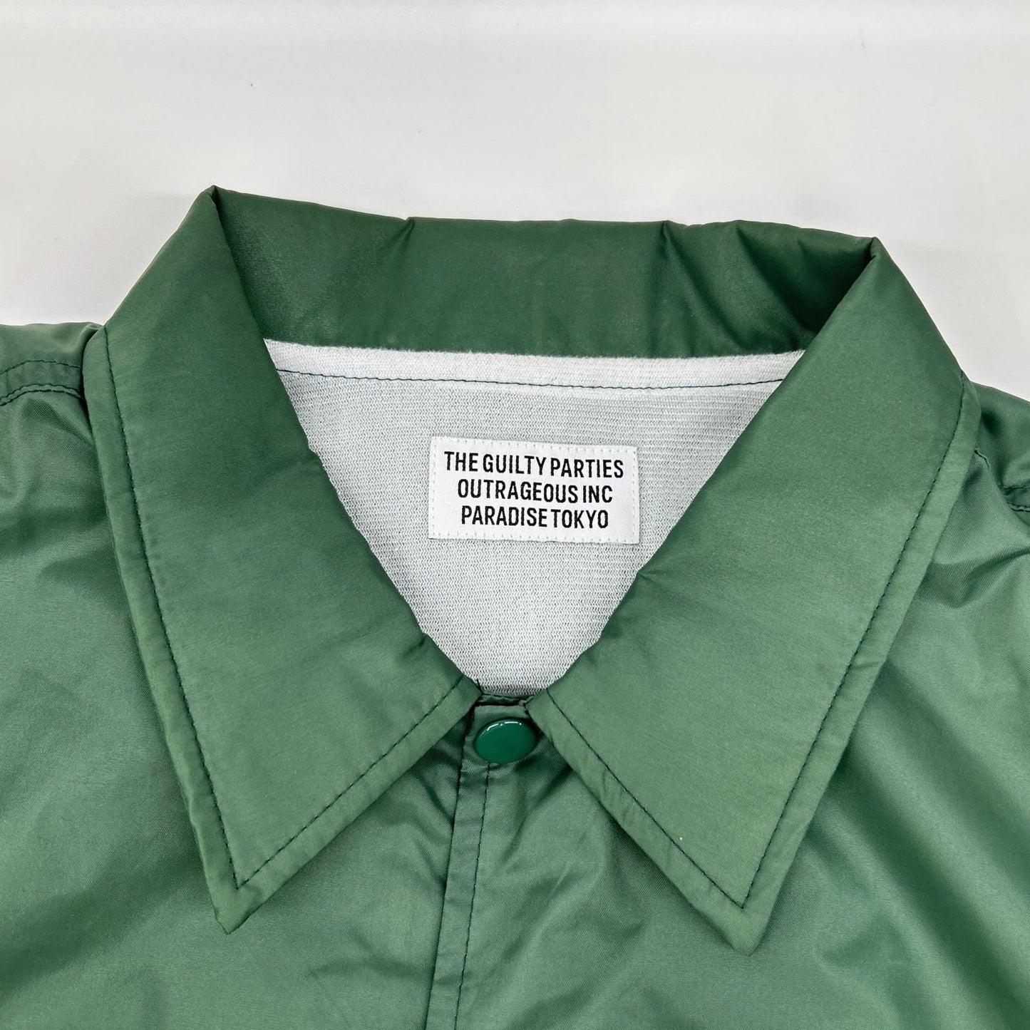 WACKO MARIA ワコマリア 23FW グリーン バックロゴプリント コーチジャケット ジャケット